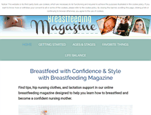 Tablet Screenshot of breastfeeding-magazine.com